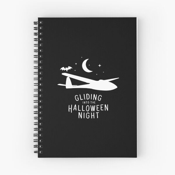 Item preview, Gliding into the Halloween Night Glider Plane Pilot Sailplane aerial floating soaring designed and sold by These_Prints.