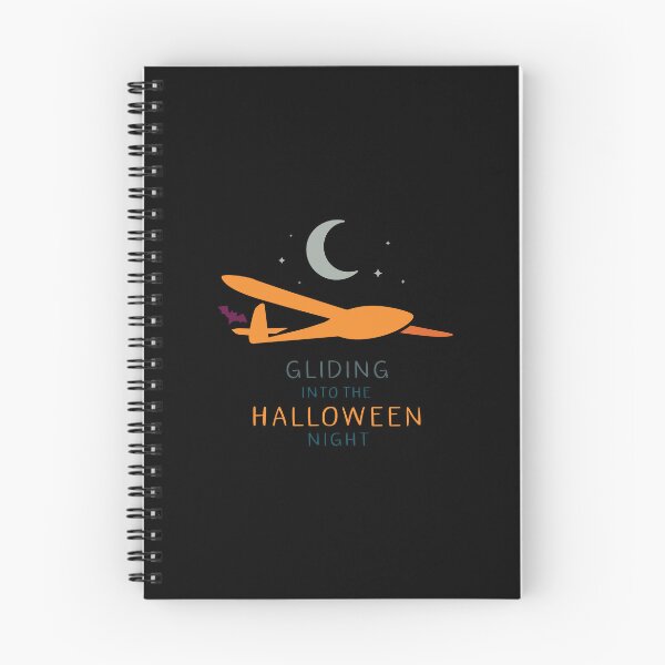 Item preview, Gliding into the Halloween Night Glider Plane Pilot Sailplane aerial floating soaring designed and sold by These_Prints.