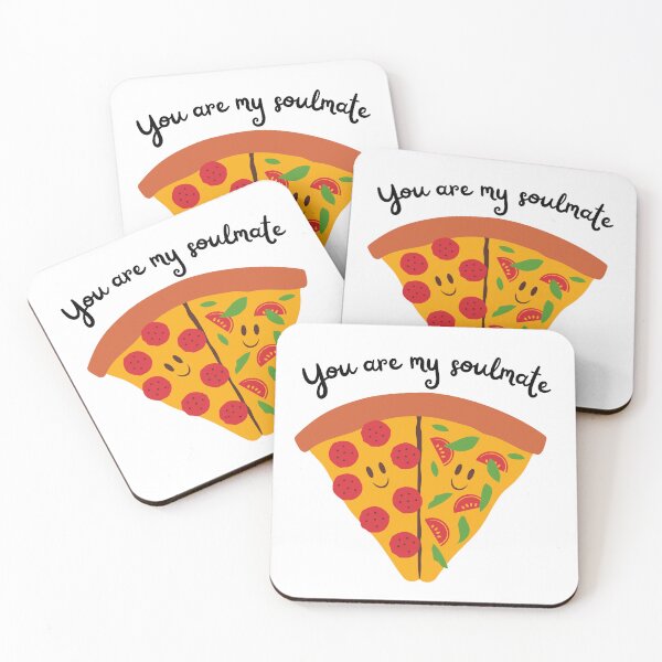 Item preview, You are my Soulmate - Pizza Lover Cute Couple  designed and sold by MiKy1997.