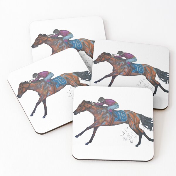 Item preview, Racehorse Thoroughbred Gallop Winning  designed and sold by Renee Pallister-Cook.