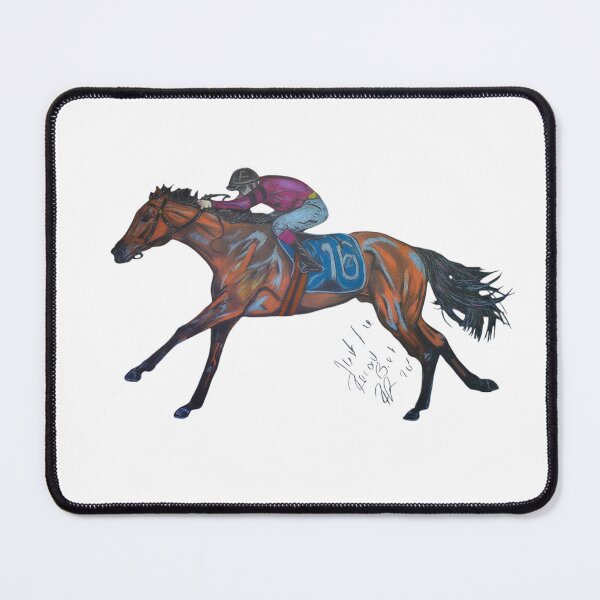 Item preview, Racehorse Thoroughbred Gallop Winning  designed and sold by Renee Pallister-Cook.