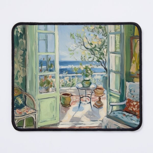 Item preview, Henri Matisse Style Poster, Mediterranean, Open Window, Pastel designed and sold by ArtHouseNiklas.