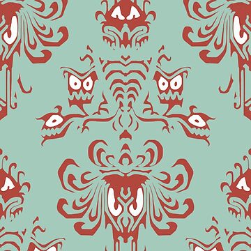 Artwork thumbnail, Tuscan Red Haunted Mansion Pattern by FandomTrading