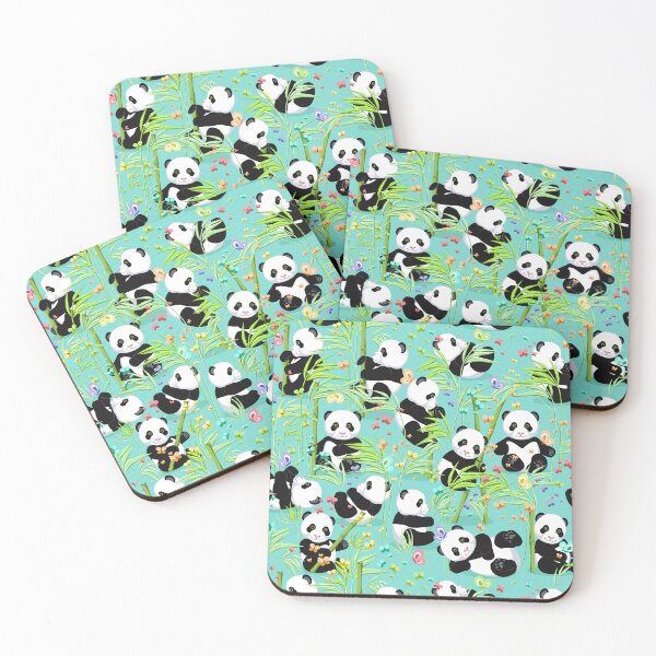 Item preview, Panda, Emerald background designed and sold by Alex  Blud.