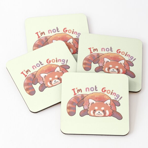 Item preview, I'm not going! Red panda  designed and sold by Mayarartsy.