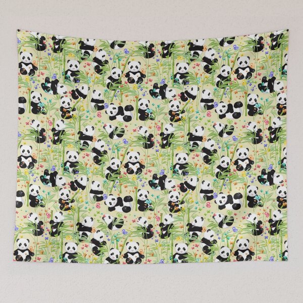 Item preview, Panda, Yellow background designed and sold by Alex  Blud.