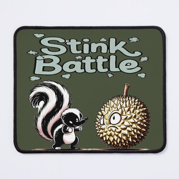 Item preview, Skunk and Durian Stink Battle - A Showdown of Odors designed and sold by beyazart.