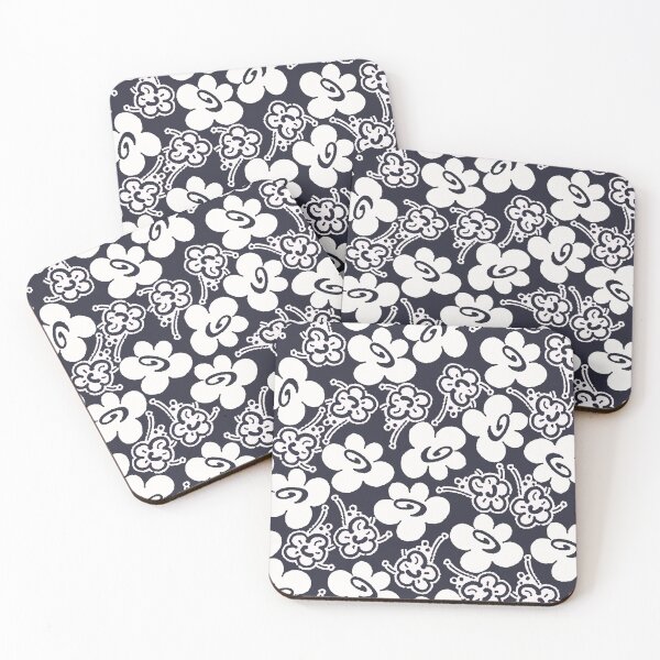 Item preview, Fruit Flower, White on Black Background designed and sold by Alex  Blud.