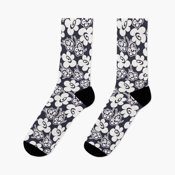 Item preview, Fruit Flower, White on Black Background designed and sold by Alex  Blud.