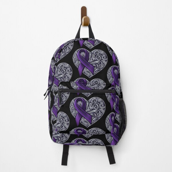 Item preview, Purple Ribbon Heart with swirls  designed and sold by TonzDesigns.