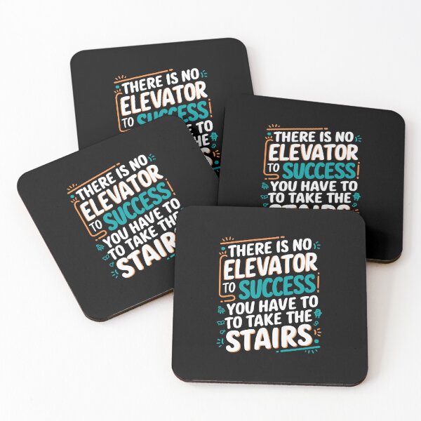 Item preview, There is no elevator to success you have to take the stairs | Motivation quote designed and sold by DesignsCornerCo.