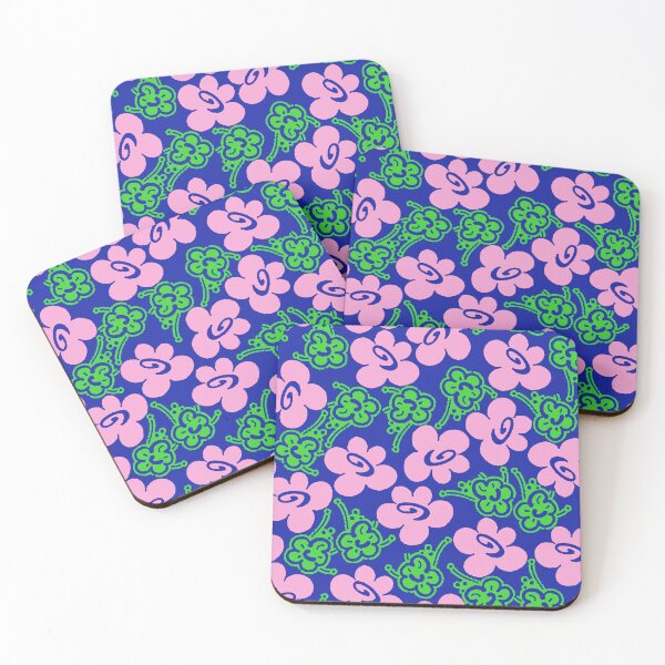 Item preview, Fruit Flower, Pink on blue background designed and sold by Alex  Blud.