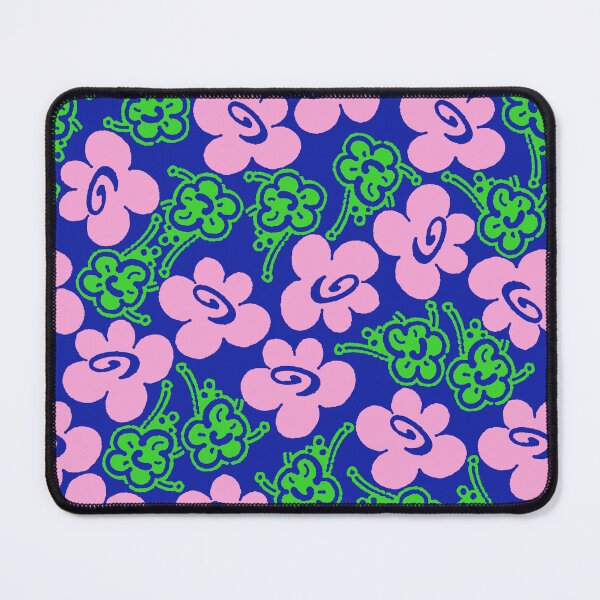 Item preview, Fruit Flower, Pink on blue background designed and sold by Alex Blud.
