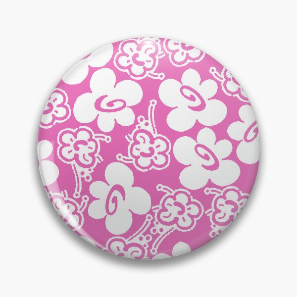 Item preview,  ruit Flower, White on fuchsia background designed and sold by Alex  Blud.