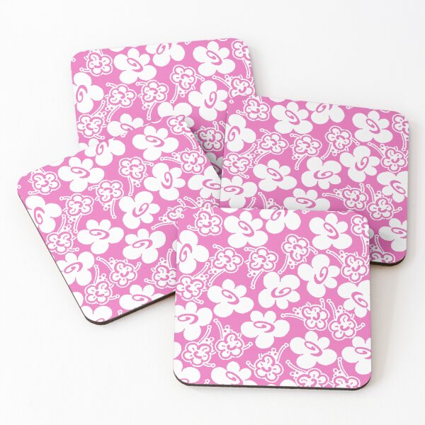 Item preview,  ruit Flower, White on fuchsia background designed and sold by Alex  Blud.