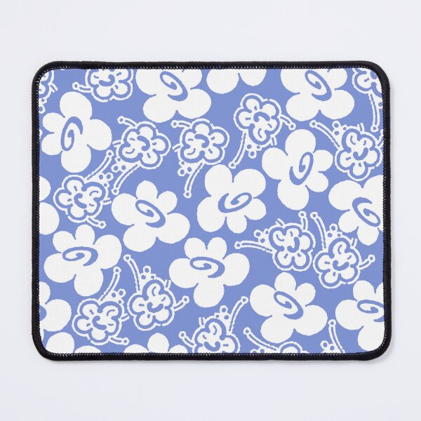 Item preview, Fruit Flower, White on blue background designed and sold by Alex Blud.