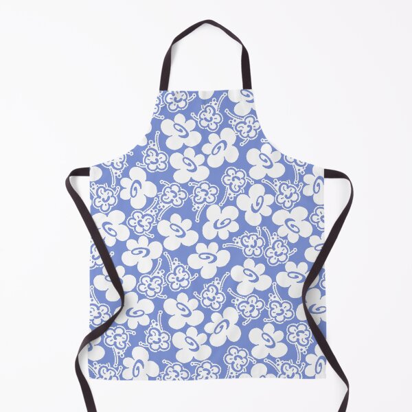 Item preview, Fruit Flower, White on blue background designed and sold by Alex Blud.