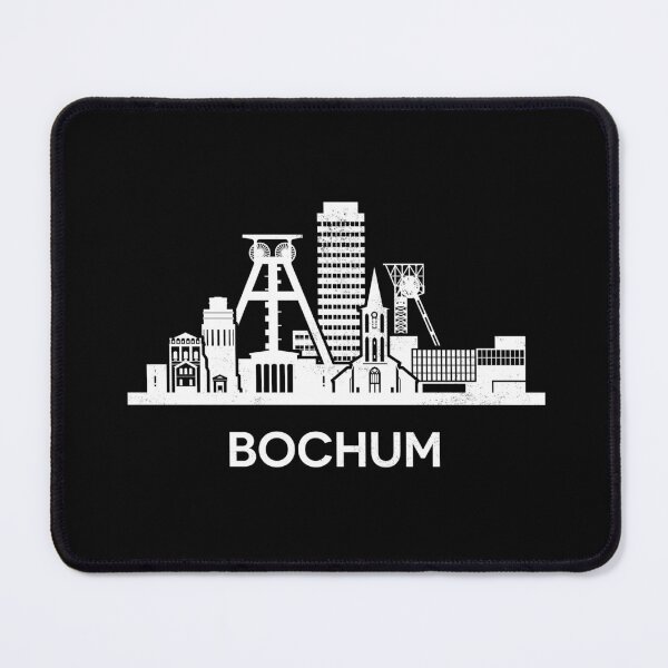 Item preview, Bochum Skyline Silhouette White designed and sold by strixvariaart.