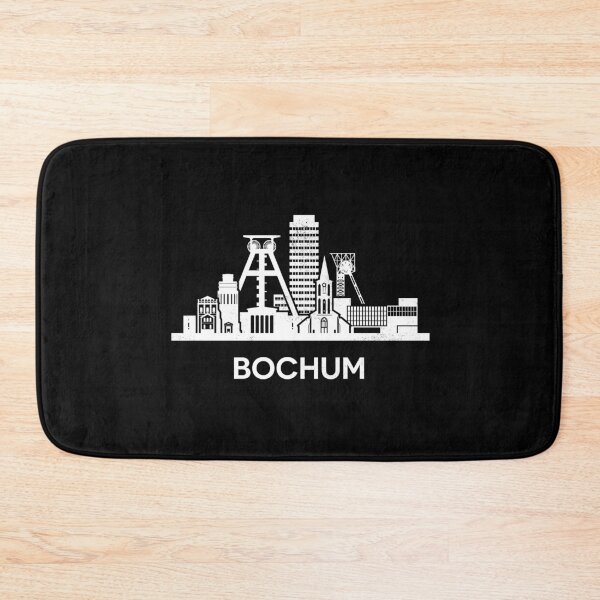 Item preview, Bochum Skyline Silhouette White designed and sold by strixvariaart.