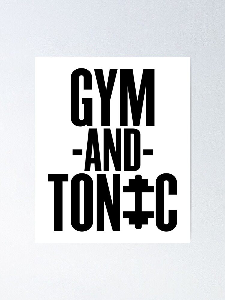 Fitnessstudio Und Tonic Art Fitness Gym Ubung Poster Von Shieldapparel Redbubble