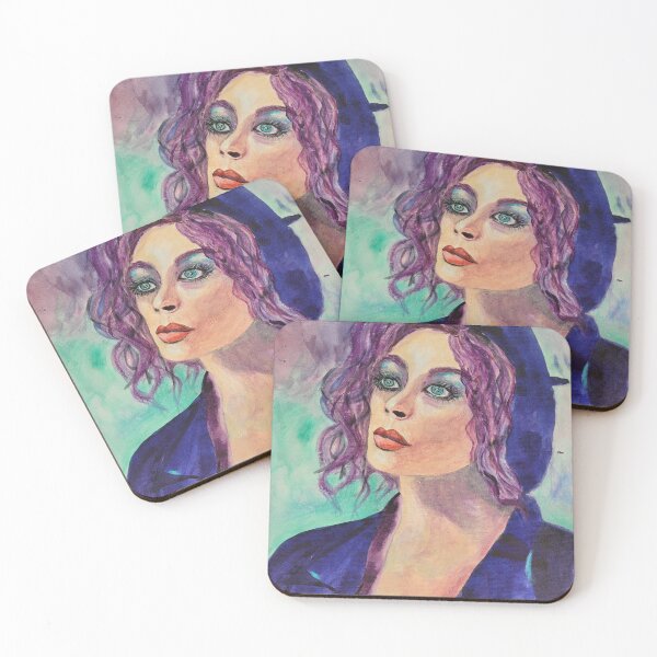 Item preview, Retrato de mujer hermosa atractiva designed and sold by margikunst.