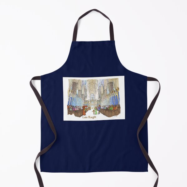 Item preview, Late Knight at Westminster Abbey - Medieval humor poster designed and sold by MNoblestudio.