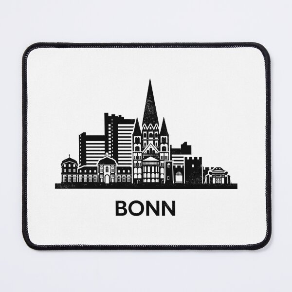 Item preview, Bonn Skyline Silhouette Black designed and sold by strixvariaart.