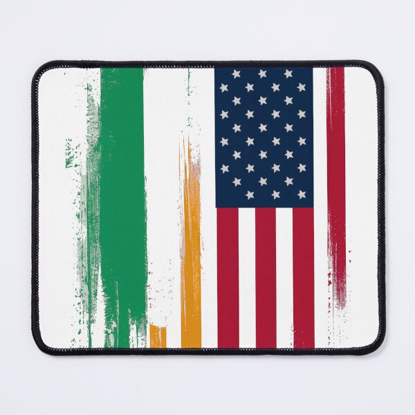 Item preview, Irish American Flags Grunge Style designed and sold by REAL IRISH GIFTS.