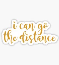 Ich kann die Distanz gehen Sticker