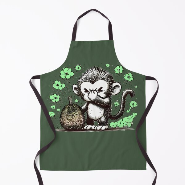Item preview, Monkey Holding Nose Near Durian - A Funny Reaction to a Strong Smell designed and sold by beyazart.