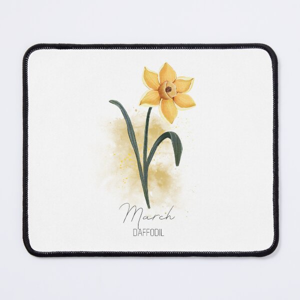 Item preview, March birth flower, Daffodil watercolor illustration, born in March designed and sold by lagunaklein.