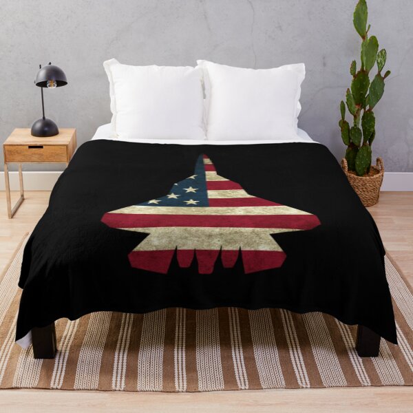 Aperçu de l'œuvre Silhouette du drapeau américain F22 créée et vendue par Warih.