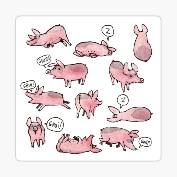 The pigs Sticker