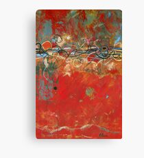Red Meander Canvas Print