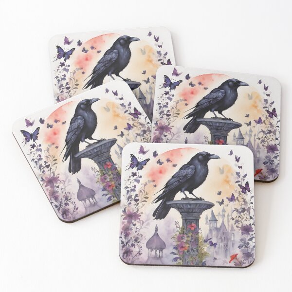 Item preview, The Gothic Garden “Crow” designed and sold by UnicornAndRaven .