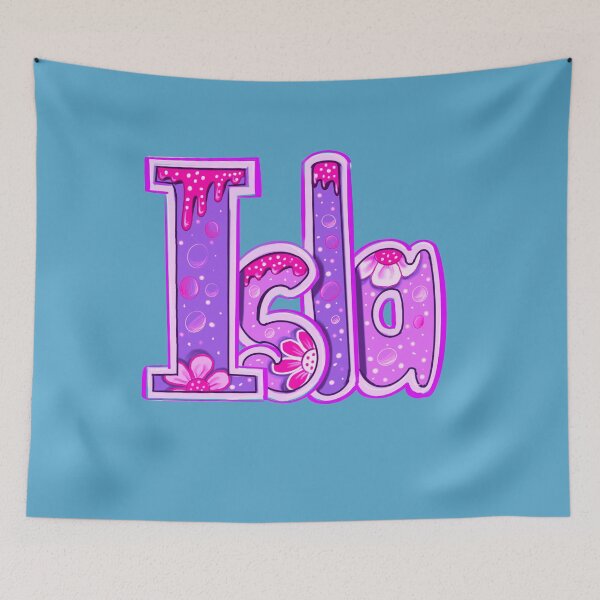Item preview, Isla Top 10 personalised personalized customized gifts in Purple. Popular girls and womens Name Isla designed and sold by Artonmytee.