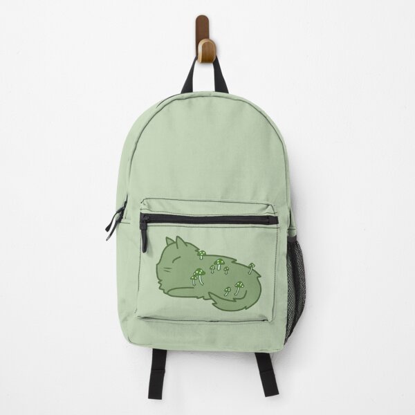 Item preview, Green Sleeping mushroom cat designed and sold by Cre8iveCat.