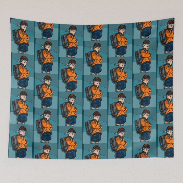 Item preview, The boy in orange jacket  designed and sold by Maryart8.