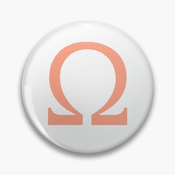 Item preview, Symbol-Omega (Pastel Orange-Pink) designed and sold by ParlottierArts.
