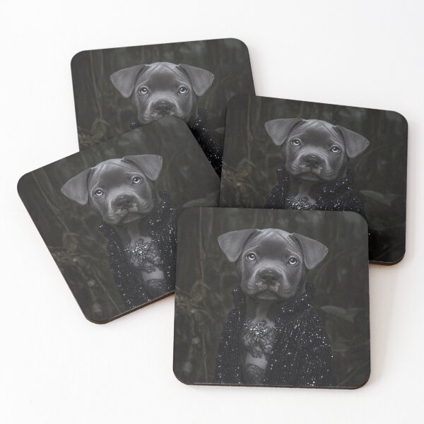 Item preview, Elegant Black Staffy designed and sold by Nocturne  Paws.