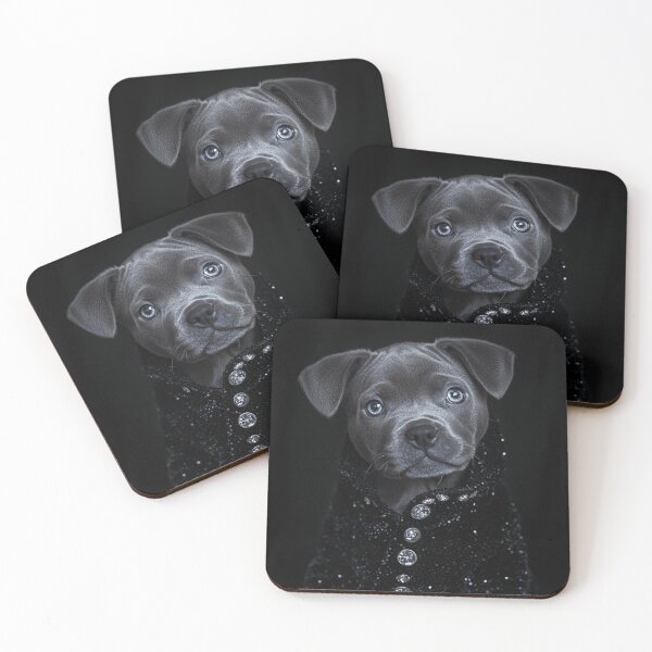 Item preview, Luxe Elegant Black Staffy designed and sold by Nocturne  Paws.
