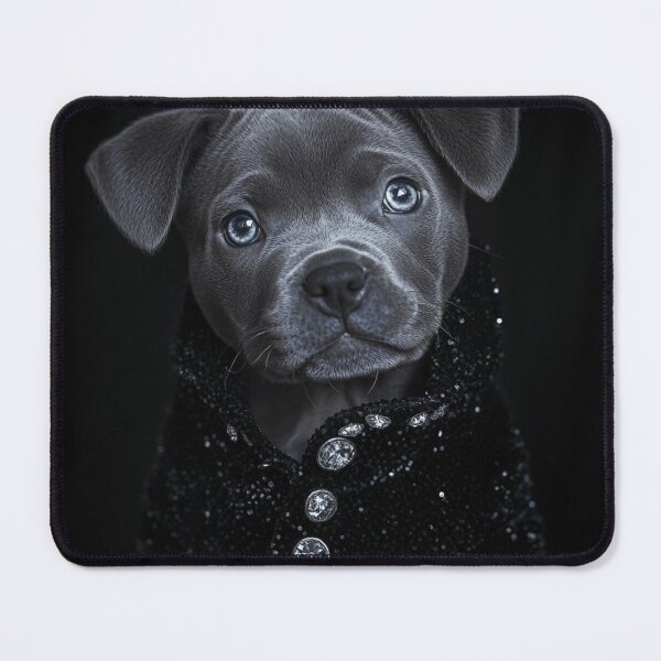 Item preview, Luxe Elegant Black Staffy designed and sold by Nocturne Paws.