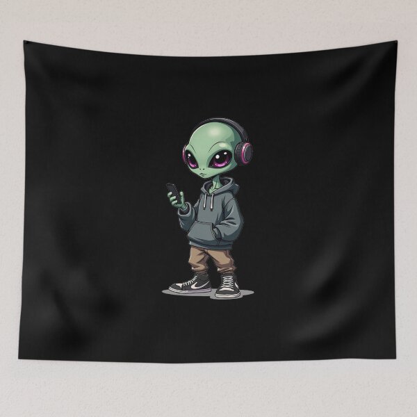 Item preview, Trendy Alien in Streetwear | Modern Urban Extraterrestrial Design designed and sold by D3monic.