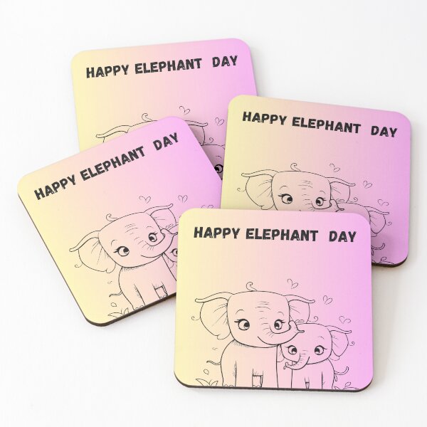 Item preview, Elephant day celebration art designed and sold by Paramita Sen.