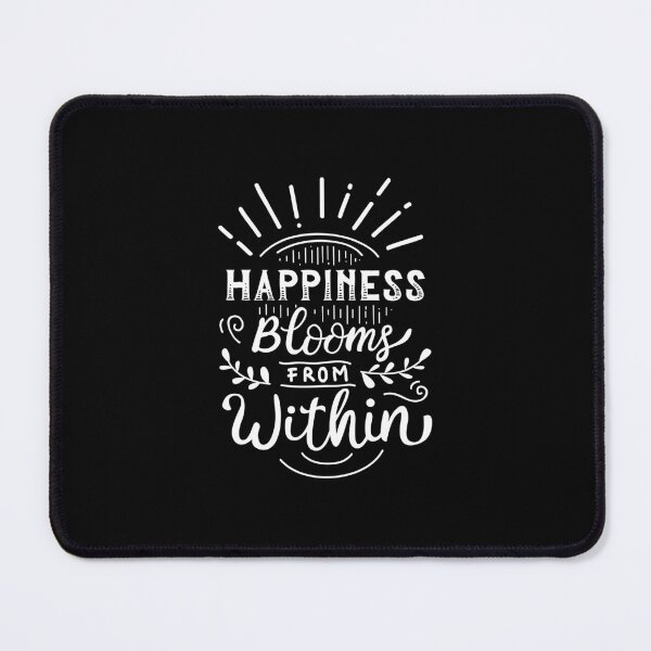 Item preview, Happiness blooms from within | positive vibes quote designed and sold by DesignsCornerCo.