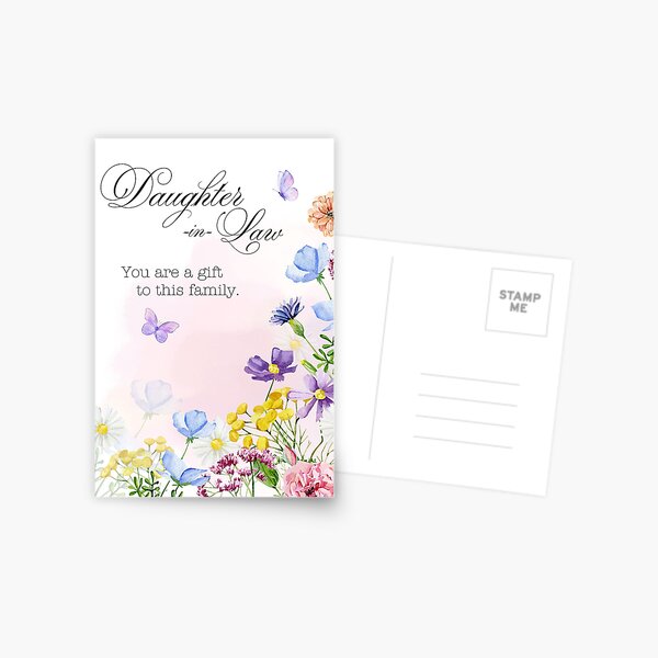 Artikel-Vorschau von Schwiegertochter, du bist ein Geschenk, designt und verkauft von Sweet Note Paper Co..