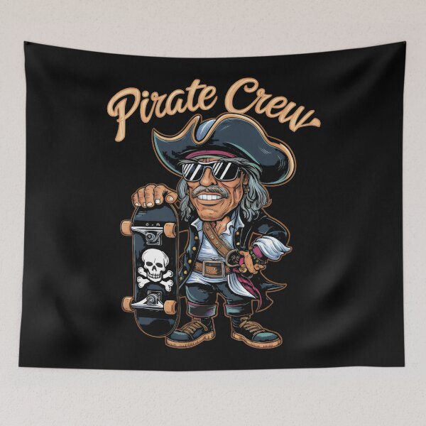 Item preview, Pirate Blackbeard Skulls - "Pirate Legends: Jolly Roger Adventures" designed and sold by stickercuffs.