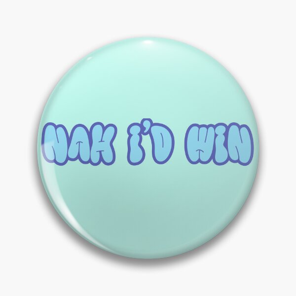 Item preview, Nah, I'd Win - Gojo Quote in Bubble Text designed and sold by Moxoxart.