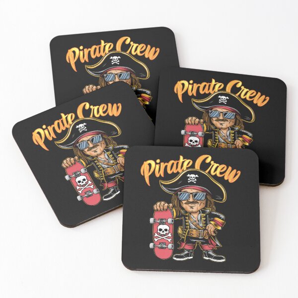 Item preview, Pirate Blackbeard Skulls - "Jolly Roger: The Pirate’s Code" designed and sold by stickercuffs.