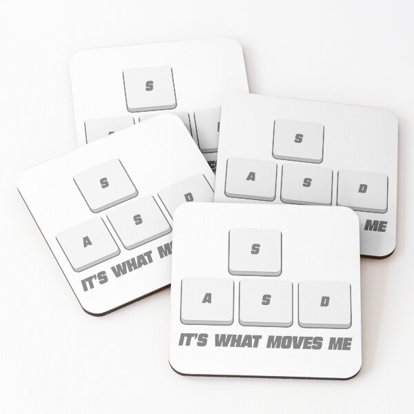 Item preview, WASD It’s what moves me - PC Gaming Sticker | Keyboard stickers designed and sold by PoshPixel.